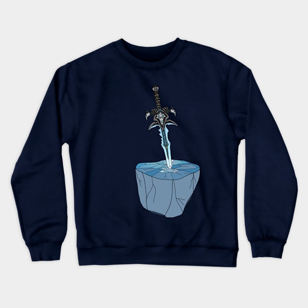 Frostmourne | The Lich King Sword Crewneck Sweatshirt by MrDoze